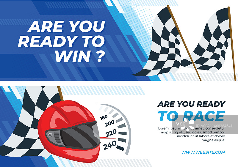 汽车锦标赛横幅banner模板图片素材