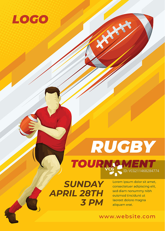 橄榄球模板设计图片素材