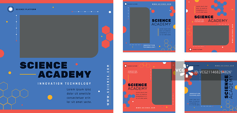 科学模板设计图片素材