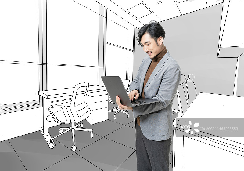 年轻商务男子图片素材