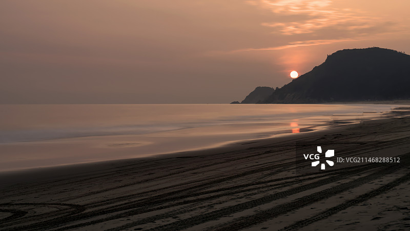 黄昏海湾（摄于海陵岛）图片素材