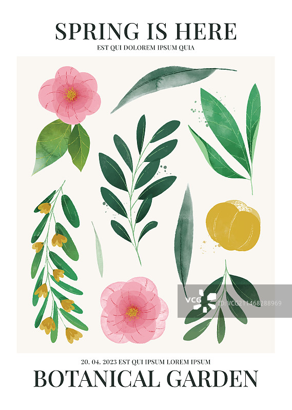 植物园海报设计图片素材