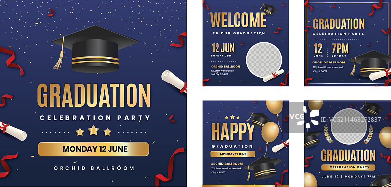 毕业季Instagram帖子合集图片素材