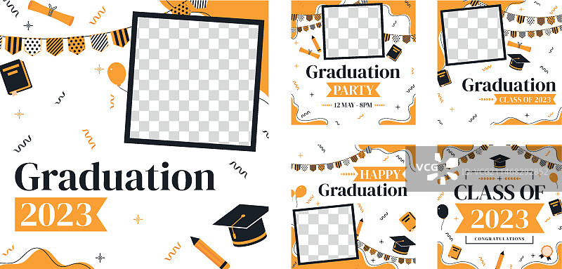 毕业季Instagram帖子合集图片素材