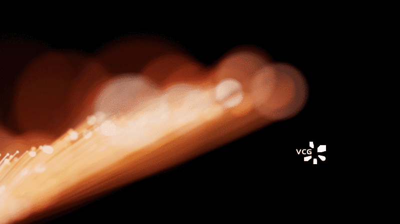 流动生长的金色粒子曲线背景3D渲染图片素材