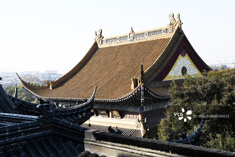 江苏镇江金山寺大雄宝殿图片素材