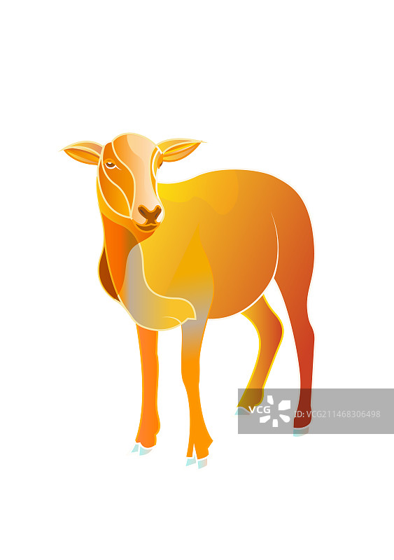 羊插画元素图片素材