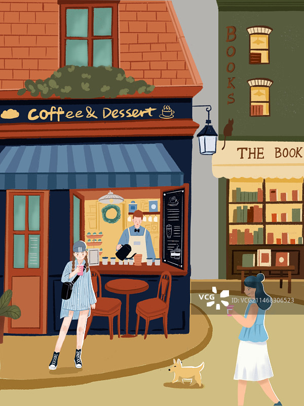 街头一角图片素材