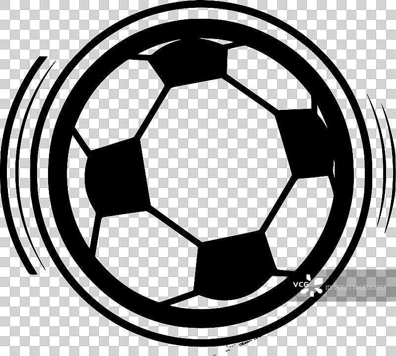 足球 - 简约剪影图片素材