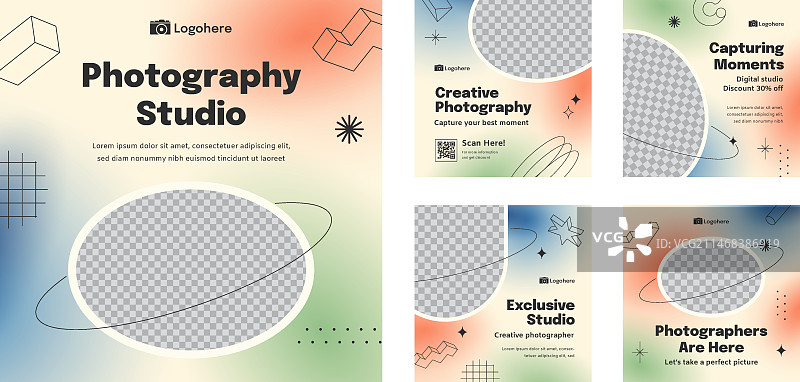 摄影职业Instagram帖子合集图片素材