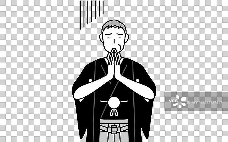 新年和婚礼：年长的男人图片素材