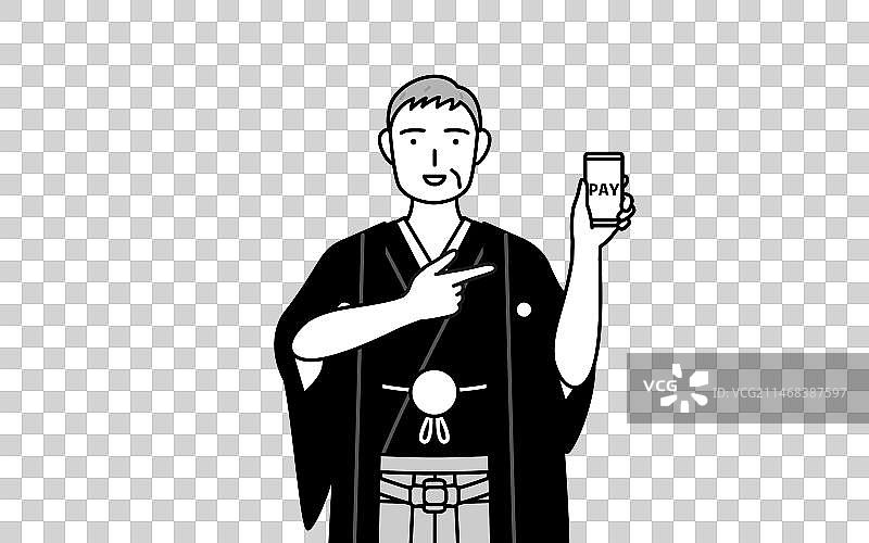 新年和婚礼：年长的男人图片素材