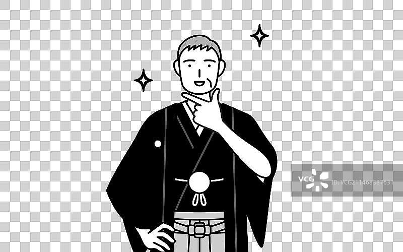 新年和婚礼：年长的男人图片素材