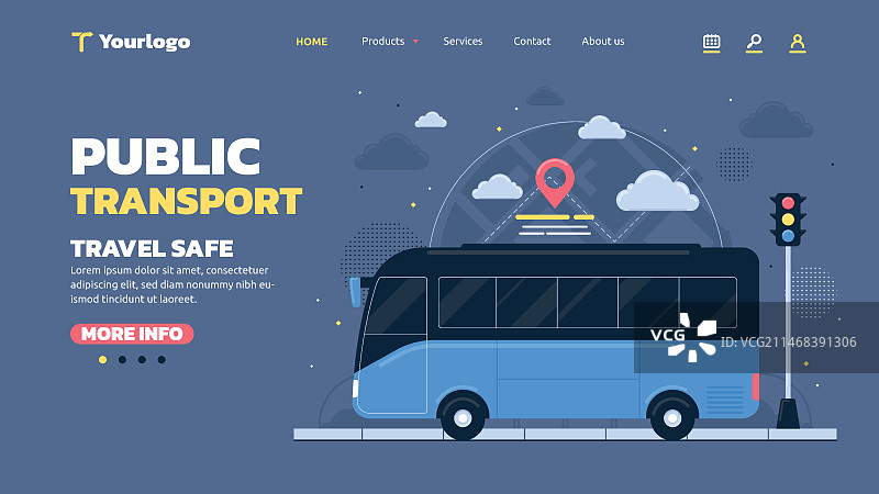 手绘交通工具模板图片素材