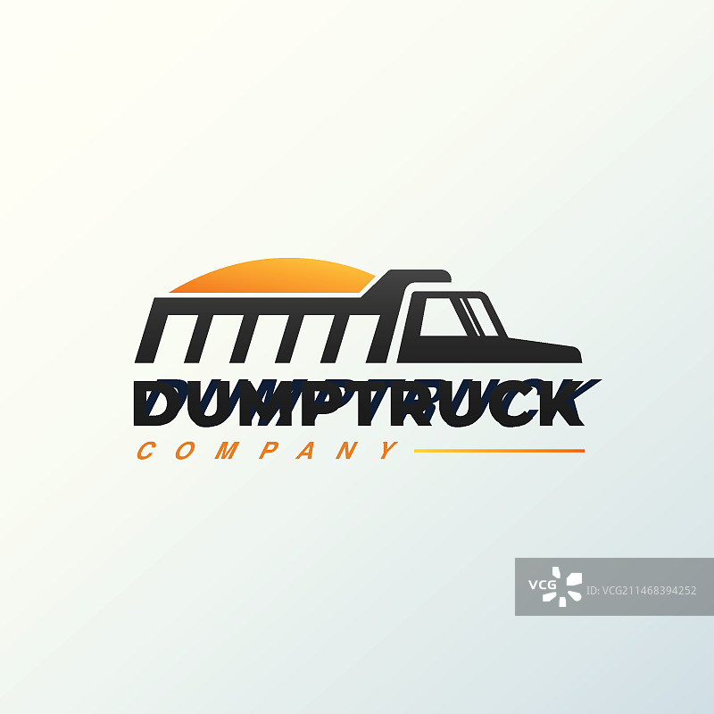 自卸卡车logo模板设计图片素材