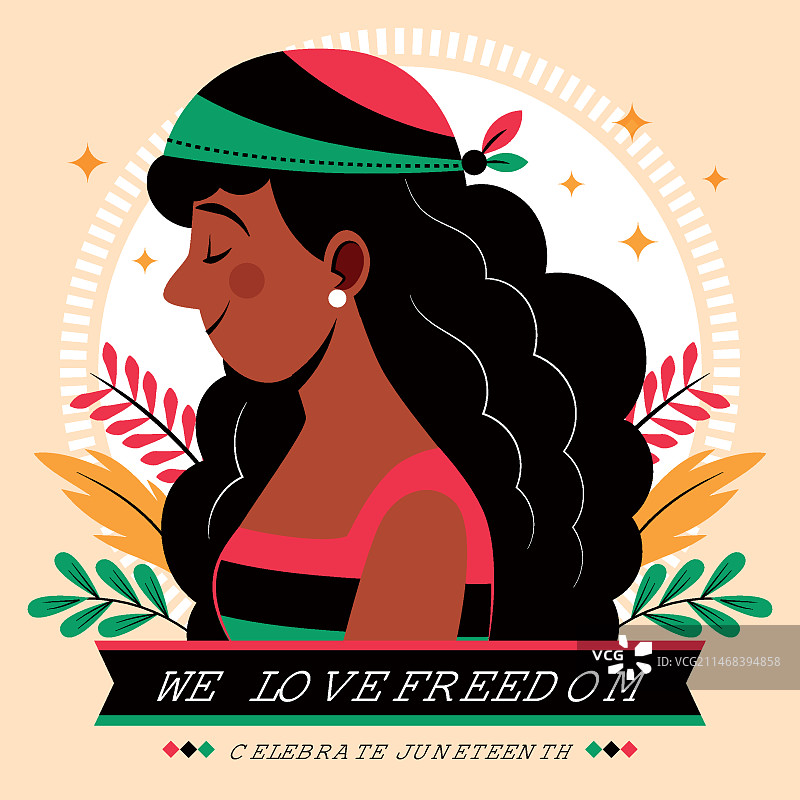 扁平风格六月节庆祝插画图片素材