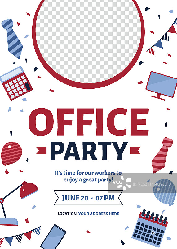 办公室聚会模板设计图片素材