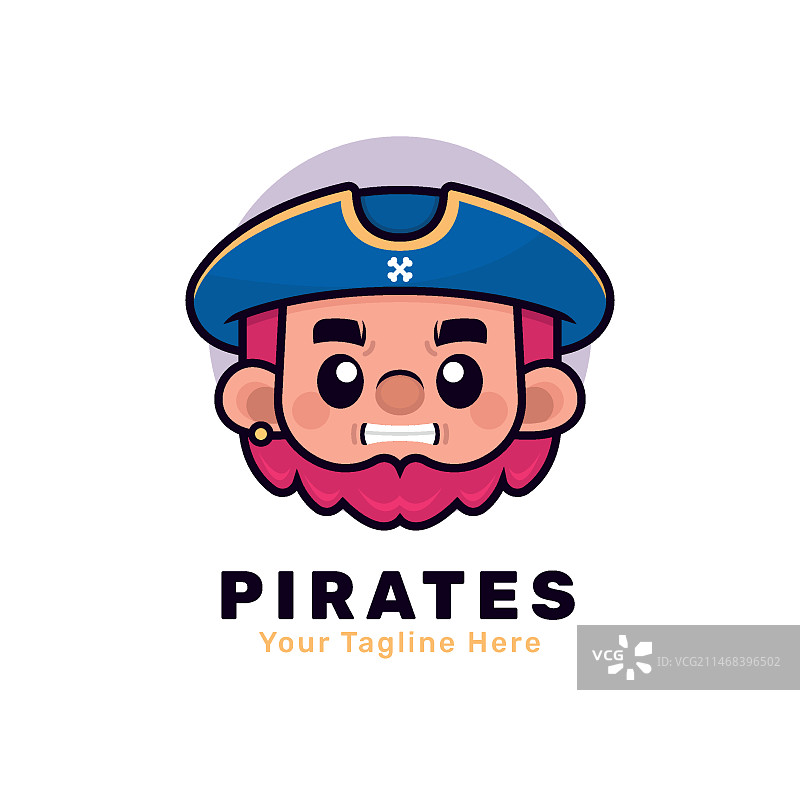 手绘海盗标志设计图片素材