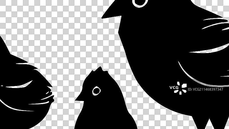 极简扁平风鸡肉标志图片素材