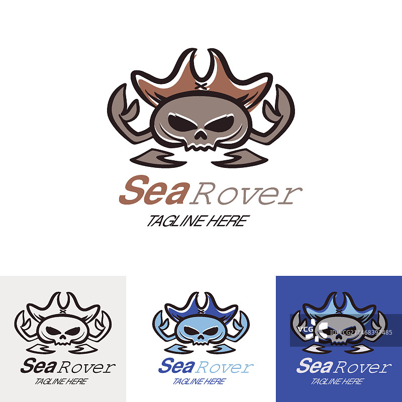 海盗Logo设计模板图片素材