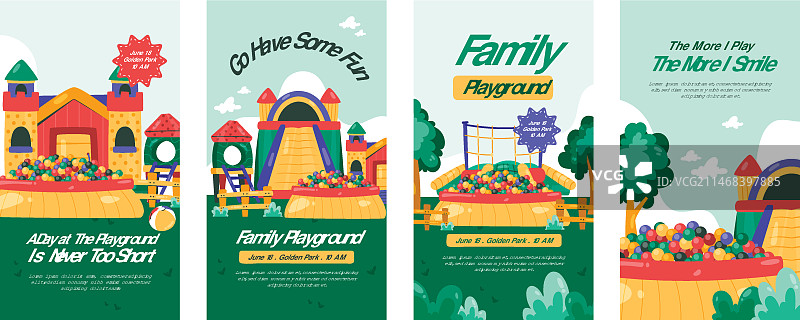 扁平风格球坑Instagram快拍图片素材