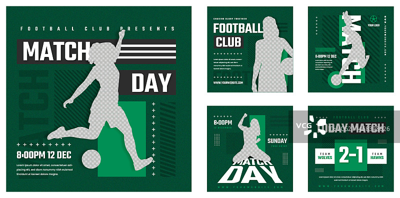 运动俱乐部Instagram帖子模板图片素材