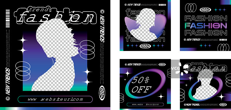 渐变时尚模板设计图片素材