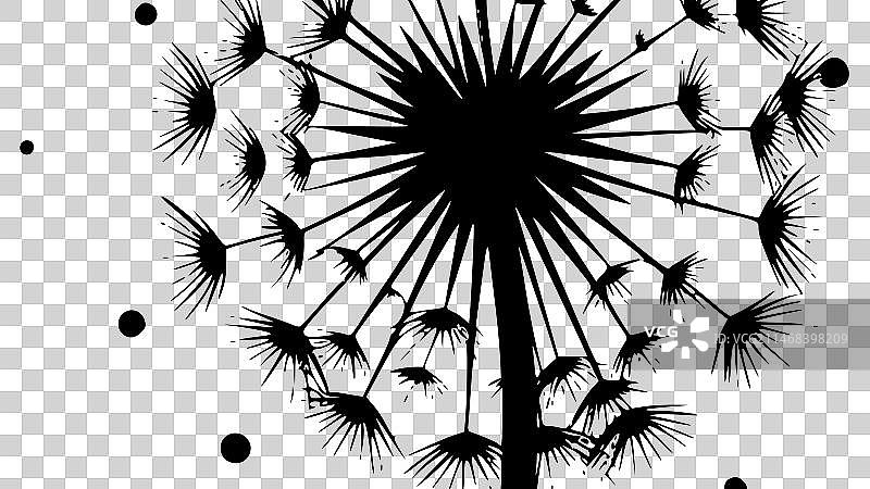 高品质蒲公英Logo - 适用于T恤图片素材