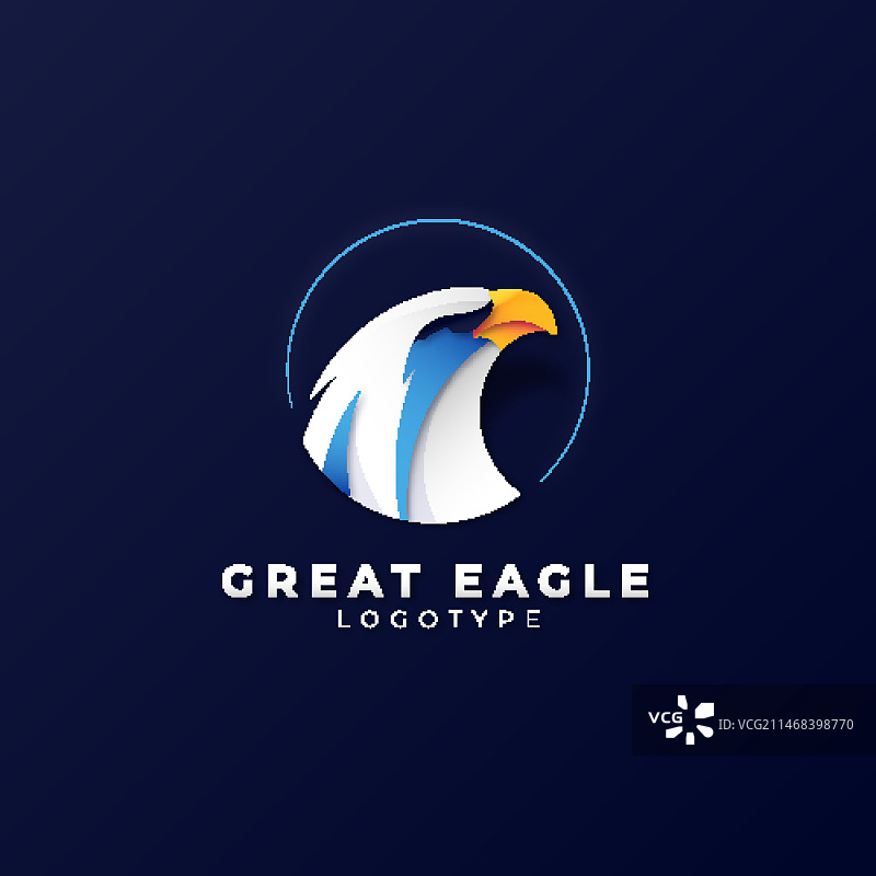 老鹰Logo设计模板图片素材