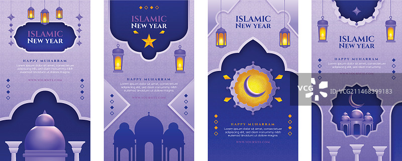 伊斯兰新年庆祝活动Instagram快拍图片素材