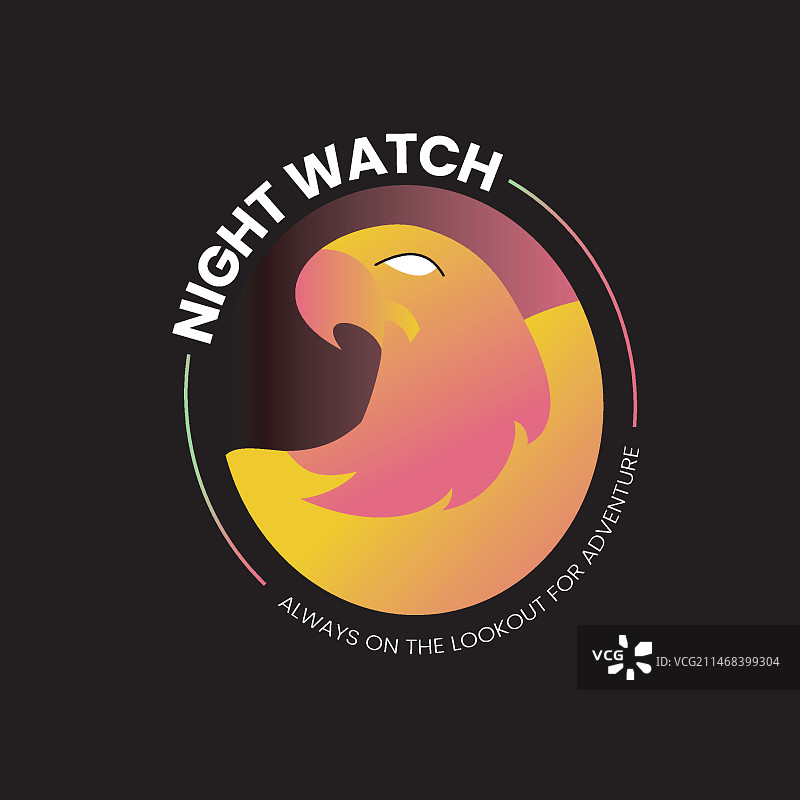 渐变鹰logo模板图片素材