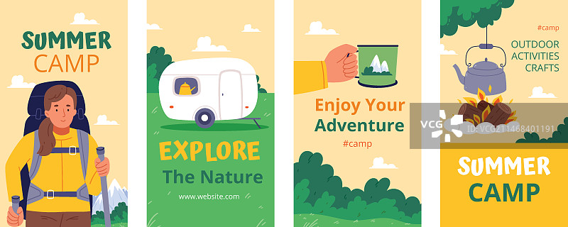 露营探险Instagram快拍图片素材