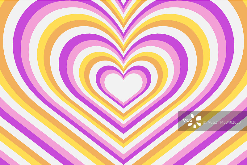 扁平风格野花心形背景图片素材