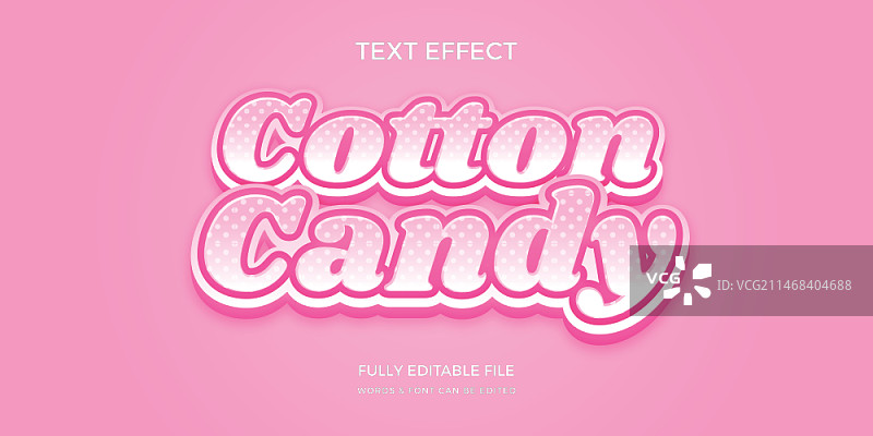 渐变糖果粉彩色文字效果图片素材