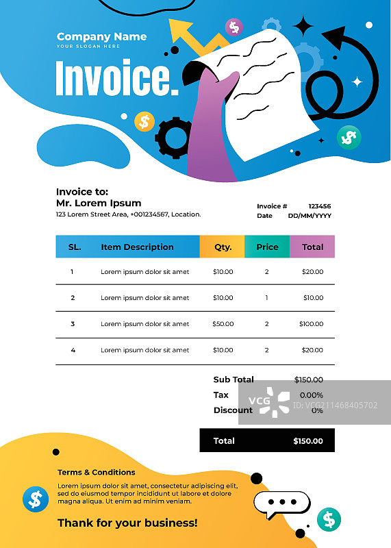 手绘营销机构模板图片素材