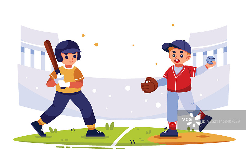 扁平风格的运动人物插画图片素材