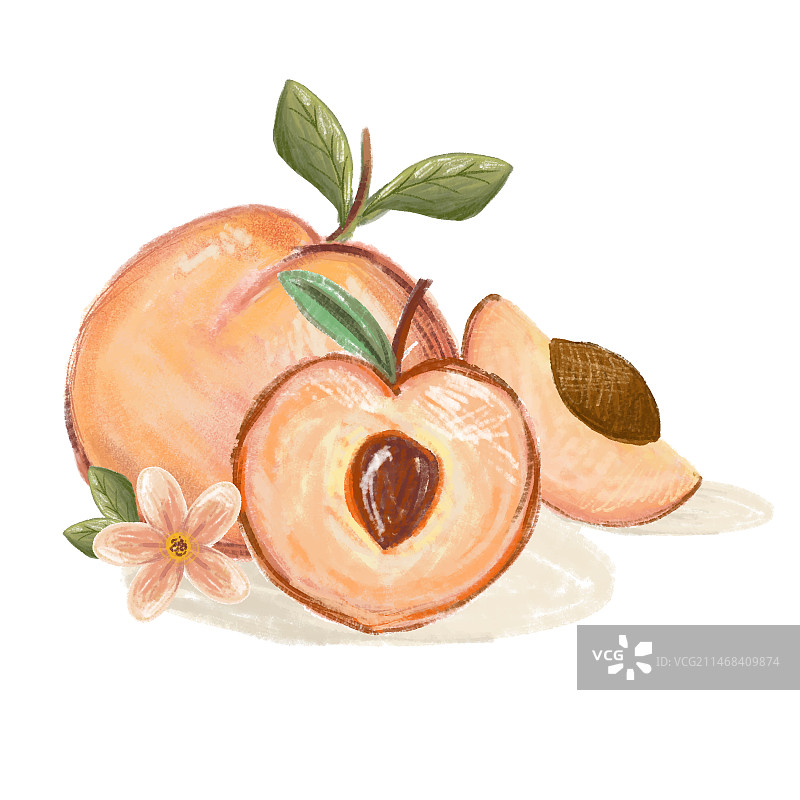 手绘蜡笔画插图图片素材