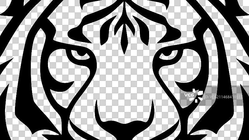 老虎-高品质的标志-理想的t恤图片素材