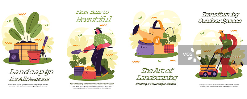 手绘景观美化Instagram快拍图片素材