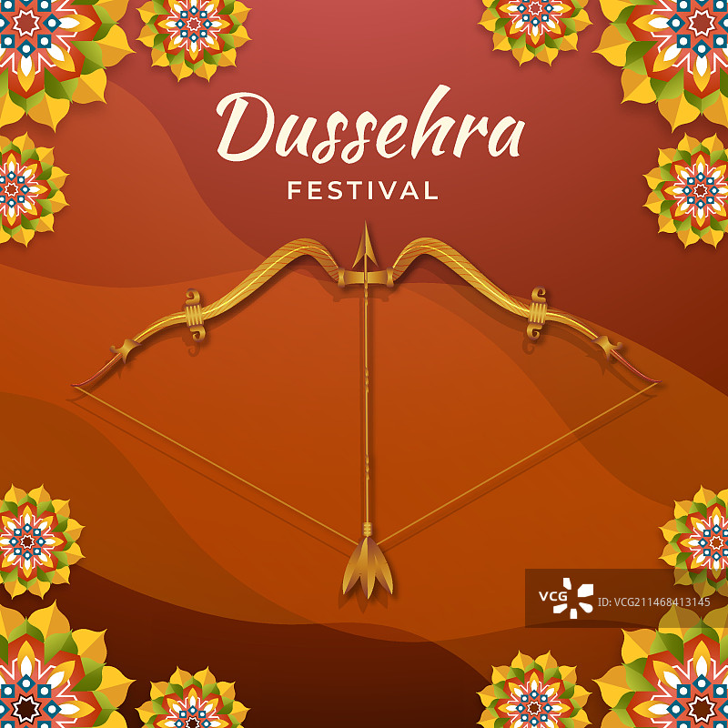 杜塞赫拉节庆日逼真插画图片素材