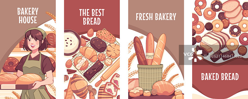 手绘美味烘焙食品Instagram快拍图片素材