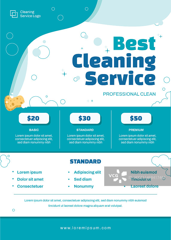 清洁服务海报模板设计图片素材