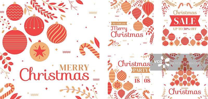 圣诞季Instagram帖子合集图片素材