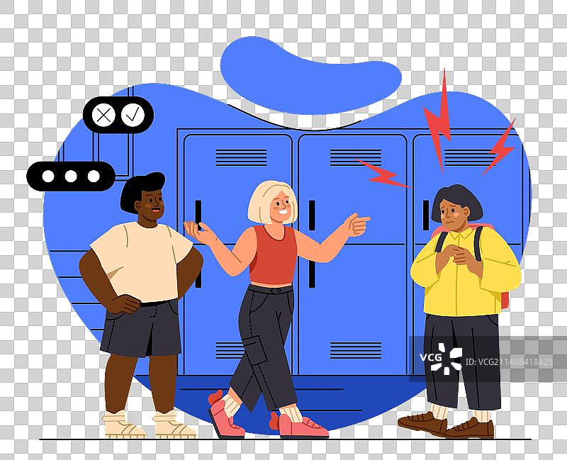 校园欺凌概念图片素材