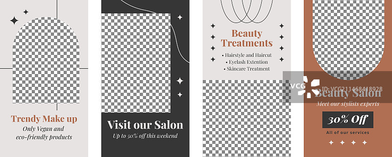 美容院护理Instagram快拍图片素材