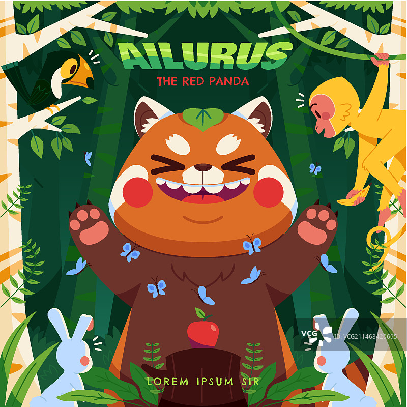 手绘儿童读物插画图片素材