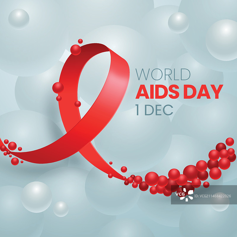 世界艾滋病日宣传渐变插画图片素材
