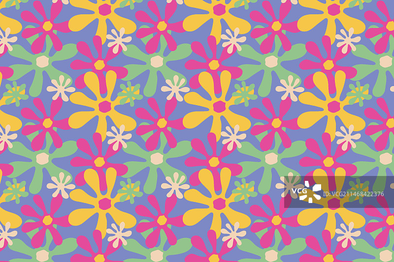 趣味花卉图案设计图片素材