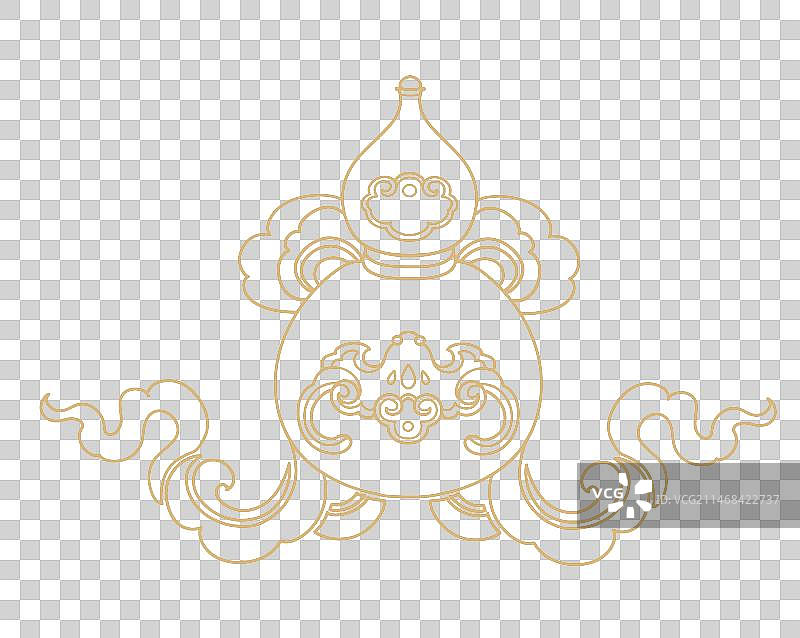 吉祥福禄葫芦传统纹样图片素材