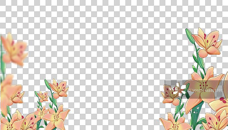 植物花卉盛开春天夏天节气清新插画装饰元素图片素材
